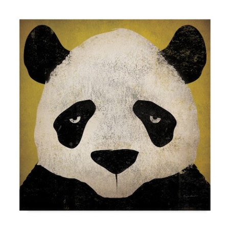 Ryan Fowler 'Panda On Yellow' Canvas Art,18x18